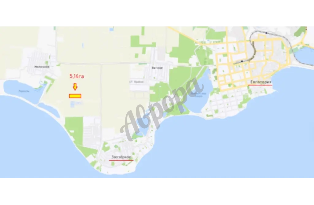Продаются 5,14 га в районе Песчанки (1,7км от моря)