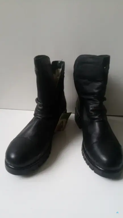 Зимние кожаные женские сапоги Rikker 42р-р